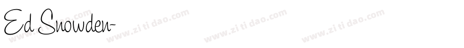 Ed Snowden字体转换